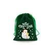 En stock Bolsa de Regalo de Dulces Navideños Bolsillo Paquete de Franela Regalo de Navidad Seguro Bolsa para Frutas Bolsa de Empaque para Almacenamiento de Snacks