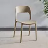 Silla de Comedor Nórdica, Silla de Plástico para el Hogar, Silla de Escritorio Moderna Simple Cuerno para Negociaciones, Respaldo de Taburete, Silla de Ocio Popular en Internet