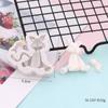 DIY flip bolo de açúcar molde de cozimento dos desenhos animados elefante leão girafa coelho macaco floresta tema molde de silicone