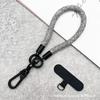 Antipérdida Cómodo ceñido de alta gama cordón de muñeca corto para teléfono móvil funda para teléfono móvil junta clip para tarjetas cordón pequeño