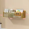 Estante de almacenamiento de pared para dormitorio de estudiantes, estante colgante adhesivo para dormitorio, organizador de pared para mesita de noche/sobre cama, cesta colgante sin perforaciones