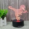 Luz nocturna 3D creativa transfronteriza de dinosaurio unicornio navideño, LED táctil con control remoto, lámpara de mesa colorida, luz de regalo para niños