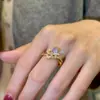 Anillo Morado Popular de Nicho Dulce de Alta Gama Único de Xiaohongshu, Accesorio de Moda Versátil, Disponible para Dropshipping