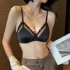 Peito Pequeno Estilo Francês Roupa Íntima Feminina Verão Fino Confortável Respirável Sem Aro de Aço Renda Sexy Sutiã de Triângulo Não Vazio