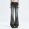 Jeans Acampanados Micro Estilo Retro Americano de Moda para Mujer, Nuevos Pantalones Acampanados de Otoño e Invierno