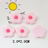 Brillante flor de cinco pétalos fresca pasador cuerda para el pelo pegatina para refrigerador funda de teléfono material DIY hecho a mano accesorios de resina