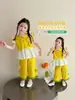 Conjunto de Verano para Niñas 2026 Nuevo Elegante y a la Moda Infantil Casual Transpirable Delgado Conjunto de Dos Piezas para Bebés Niñas
