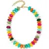 Nuevo Collar de Resina con Cuentas de Colores Dopamina de Amazon, Estilo Vacacional, Estilo Dulce-Cool Exagerado, Gargantilla de Cuentas de Ábaco