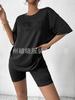 Primavera 2025 Exportación Transfronteriza Estación Independiente Europea y Americana Ebay Amazon Wish Popular Camiseta de Letras de Seda Helada