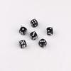 Dado Acrílico Transparente 14MM Contas Soltas Pingente DIY Pulseira Feita à Mão Charme Material para Joias Acessórios