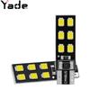 Luz Indicadora de Decodificación de Ancho T10 Luz LED para Coche 2835 12 LEDs Canbus W5W Luz de Matrícula Alto Brillo Doble Cara