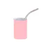Taza mini de acero inoxidable de 3 oz para licores, taza de coche portátil, taza de café con pajilla de vacío para sublimación