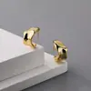 Brincos de Metal com Textura Irregular de Henna para Mulheres, Brincos Minimalistas de Alto Padrão Estilo Ins Europeu e Americano Transfronteiriços, Em Estoque Compra Direta