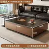 Mueble de TV Minimalista de Pie para Sala de Estar, Nuevo Modelo 2026, Estilo Vintage de Lujo Ligero, Mesa de Café y Mueble de TV para Apartamento Pequeño