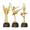 Troféu de nota musical de cristal feito microfone sonoro Prêmio Microfone de Ouro Assento anfitrião competição de canto de discurso