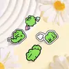 Broche de Rana Divertida de Dibujos Animados Múltiples Estilos Rana de Compras Divertida Rana de Fitness Insignia Metálica para Bolso Ropa