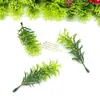Galhos artificiais de folhagem de Natal, apresentando vários tipos de pinho, abeto e folhas de samambaia, para guirlandas e enfeites de árvore de Natal, projetos DIY