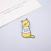 [Promoção] Broche de Gato Animal de Desenho Animado Inglês Insígnia Fofa Transfronteiriça Pino de Tartaruga Metálico Esmaltado