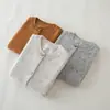 Chaqueta cárdigan de punto con estampado de lunares y oso, cuello redondo, 100% cachemira, para niños y niñas, suelta, simple y versátil