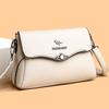 Bolso de Piel Suave Auténtica Nuevo para Mujer 2026, Estilo Moda Coreana, Bolso de Hombro y Cruzado de Gran Capacidad para Madres de Mediana Edad, Exportación