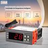 Controlador de Temperatura STC-8080A + display digital de refrigeração inteligente creme ajustável temporização de alta precisão degelo