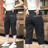 Pantalones Cortos de Verano Delgados para Hombre Moda Popular Multibolsillos Holgados Versátiles 7/8 Business Casual para Hombre