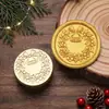 Nuevos sellos de lacre de la serie navideña con diseños de muñeco de nieve, Papá Noel y renos, hechos de latón para decoración de diarios