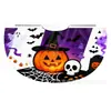 Capa Laranja de Halloween Feita Sob Medida de Fábrica para Crianças com Estampas de Abóbora e Aranhas, Divertida Capa de Fantasia