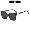 Moda Europea y Americana Estilo Nuevo Transfronterizo Montura Grande Ojo de Gato Gafas de Sol Gama Alta Versátiles Estilo Callejero Modernas Gafas de Celebridad de Internet