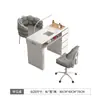 Mesa y Silla para Manicure Set Precio Especial Económico Individual y Doble Lujo Ligero Multifuncional Mármol Mesa de Manicure China Estilo Crema