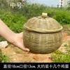 Bule Caixa de armazenamento de bambu Produtos de bambu feitos à mão para uso doméstico com tampa Cesta de bambu Cesta Cesta Caixa para Bolo