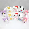 Pegatinas para Pasadores Sanrio Kuromi Temática de Perro Materiales Refrigerador DIY Pegamento Cremoso Caja de Papelería Kit de Material de Resina