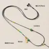 Collar de Cordón de Cuero Ajustable para Hombres y Mujeres, Adecuado para Colgantes de Jade y Colgantes de Oro