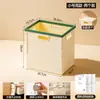 Caja de almacenamiento plegable para libros de texto BNBSDesk, caja de almacenamiento de libros a prueba de polvo portátil para dormitorio de estudiante, con tapa