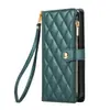 Funda para iPhone Air/16E estilo Chanel pequeña cruzada con múltiples cremalleras, apta para Apple 17, con ranura para tarjetas