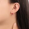 En los últimos diez años, tenemos el mismo estilo de aretes de hebilla para la oreja de esmalte suave, diseño nicho de lujo ligero, aretes para mujer para otoño.