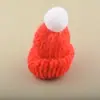 Decoración Navideña Transfronteriza Hilo de Colores Tejido Mini Sombreros Juguetes DIY Accesorios para Ropa Venta al por Mayor
