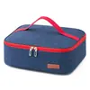 Bolsa Térmica Quadrada Espessa Pano Oxford Impermeável Folha de Alumínio para Trabalhadores de Escritório com Marmita Bolsa de Almoço Portátil Bolsa de Arroz
