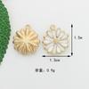 Pérola de Óleo Flor de Cinco Pétalas Margarida Diy Estilo Coreano Acessórios de Joias Chaveiro Liga Pequeno Pingente Pulseira Acessórios de Joias
