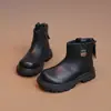 Botas Martin Estilo Britânico Retrô para Meninas 2026 Outono/Inverno Novas Botas Confortáveis de Solado Macio para Crianças de Meia-Idade e Mais Velhas Botas de Cano Único