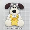 Perro jefe multicolor pegamento flexible de PVC diy accesorios para cachorro carcasa para teléfono móvil hebilla para pantuflas decorativo taza de agua parche para refrigerador