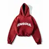 Sudadera con capucha de estampado vintage lavado, sudadera retro de peso pesado, holgada y pintada a mano para hombre, sudadera casual americana para hombre