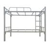 Cama de ferro tubo redondo curva grande cama de ferro quadrada cama de dormitório estrutura de cama de ferro dupla para equipe do canteiro de obras