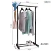 Secador de ropa simple, secador de ropa plegable de un solo poste para interiores, estante de almacenamiento para dormitorio y hogar, perchero