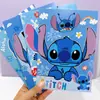 Caderno do Stitch, Caderno de Desenho Animado, Bloco de Notas para Estudante, Caderno de Linha Única, Caderno do Stitch