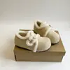 Zapatos peludos con forro de polar y diseño para aumentar la altura, Nuevos zapatos de algodón blancos cálidos con suela gruesa 2025, Zapatos Birkenstock de invierno para mujer, Mocasines
