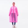Capa de chuva de EVA não descartável, moda para caminhadas ao ar livre, poncho portátil de viagem, espessado, longo, peça única, atacado