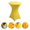 Atacado Transfronteiriço Hotel Casamento Banquete Mesa de Coquetel Quatro Cantos Cor Sólida Mesa de Bar Capa de Mesa Elástica Resistente ao Desgaste e à Poeira