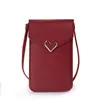Nueva bolsa para teléfono móvil mujer moda mini estudiante femenina estilo coreano monedero versátil bolsa pequeña con pantalla táctil transparente bolsa cruzada