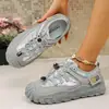 Diseño de Nuevos Zapatos Deportivos Casuales Antideslizantes Elásticos de Primavera y Otoño para Mujer, Zapatos Tipo Papá Resistentes al Desgaste 2026 Zapatillas